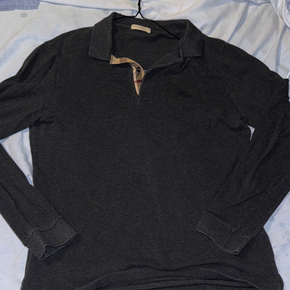 Burberry Charcoal Polo Shirt